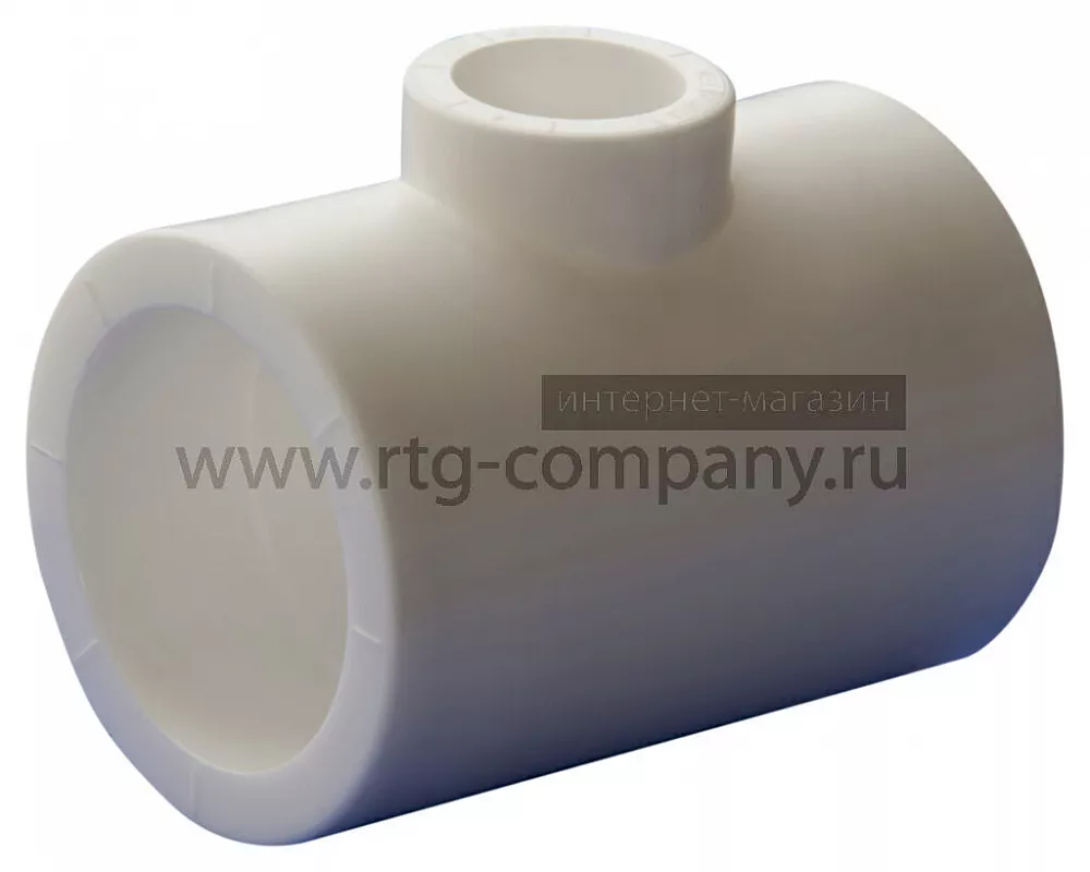 Тройник переходной полипропиленовый PPRC 63х20х63 TEBO, белый (уп. 4 шт)