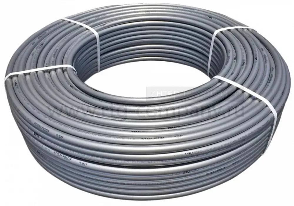 Труба из сшитого полиэтилена 16*2,2 PEX-a EVOH Valtec, серая (бухта 100 и 200 п/м)